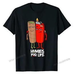 Funny Homies for Life T-Shirt Top Camicia Design di alta qualità Cotone Uomo Top T-shirt Normale 220520