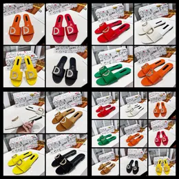 Italien Designer Slipper Luxury Women Sandal Brand Slide Slippers Flat Bottom Flip Flop Design Sneakers Sandaler av Shoebrand S93 11