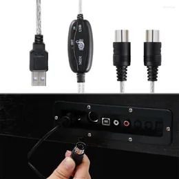 Datorkablar Anslutningar USB Converter-tangentbord till PC MIDI CABLE MUSIC CORD 16 In-Out Channels Interface CableComputer