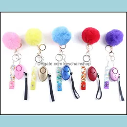 Nyckelringar Kort Grabber Hushåll Självförsvar Keychains Kvinnor Söta kreditkort PLER POMPOM Akryl Debit Bank Keychainshop Dhuki