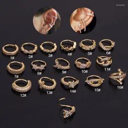 Hoop huggie varış 1piece 8mm cz kıkırdak küpe moda küçük tragus daith con snug kulak piercing mücevher huggiehoop ki