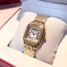 Montre de luxe pour hommes de luxe en diamant de haute qualité montres Panthere designer de luxe pour femmes Zhilei même mouvement suisse en or diamant incrusté de tendance marque Huangba