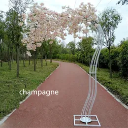 Juldekorationer 2022 White Cherry Blossom Tree Road Cited Simulation Flower With Metal Arch Frame For Party Centerpieces Decoration