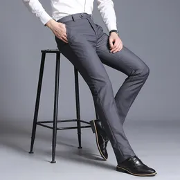 Men's Suits & Blazers Men Pants Cotton Casual Stretch Male Trousers Man Long Straight High Quality 4 Color Plus Size Pant Suit /suit For Men