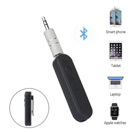 Bluetooth 4.2 Alıcı Adaptör Arabası Aux Kablosuz Ses Verici Handsfore Calling Portable Reseptörü 3,5 mm'lik jak çıkışı Ev/Araba Ses için