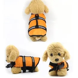 Puppy Dog Rescue Swimming Wear Safety Clothes Vest Suit Outdoor Pet Cat Float gy Life Jacket Vests XSXL Y200917