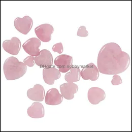 Other Fashion Accessories Crystal Peach Heart-Shaped Pendant Ornament Semi Energy Stone Drop Delivery 2021 Qzokr