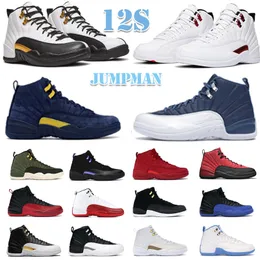 2022 Novos sapatos de basquete 12s Top UNC Green 12 Phantom Gym Red Sneakers Treinador Dark Concord Winterize Reverse Gripe Game