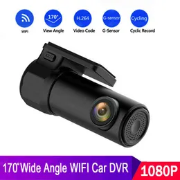 HD P V CAR DVR Akıllı WiFi Dash Cam Gece Görüş Kamera Kaydedici Sınıf Görünümü Gösterge Tablosu Gsensor Araba Kamerası J220601