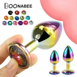 Nxy Sex Anal Toys Sm Toys Tappi colorati Plug in lega di alluminio in metallo per coppie Butt Plug 18 + Adulti 1220