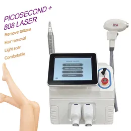 2 in 1 Picolaser Tattooentfernungsmaschinen Schönheitsartikel 808nm Laser Beautys Ausrüstung Pico Tattoo
