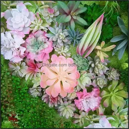 Dekorativa blommor kransar festliga partier levererar hem trädgård konstgjorda succenter växter dekor blommor arrangemang tillbehör konst falsk des