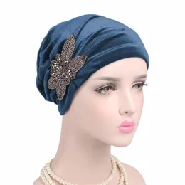 Ubranie etniczne biżuteria aksamitne czapki turban muzułmańskie hidżab szalik