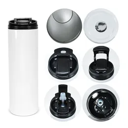 ABD deposu 20oz süblimasyon boş supy tumbler paslanmaz çelik düz su şişesi 2'de 1 kapak diy DIY taşınabilir açık kahve kupaları b6