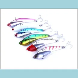 Esche Esche Pesca Sportiva All'aperto 5 Pezzi 7.5 Cm/21G 2.95 In/0.74 Oz Vib 8 Colori Vibrazione Richiamo Esca Duro Artificiale Bionic di Alta Qualità Goccia D