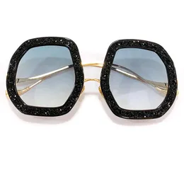 2022 Oval Full Frame Sunglasses Women Fashion Famous Brand Glasses Design Luxury Oculos with Diamonds on The Frame