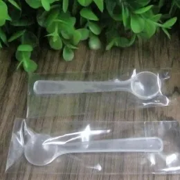 Professional Plastic 1 Gram Scoops/Spoons For Food/Milk/Washing Powder White Clear Measuring Spoons