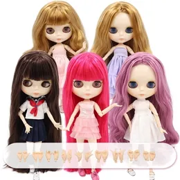 Icy DBS Blyth Doll 19 Joints Body 30cm BJD Dolls Face Shiny Skin White Moda Diy Toy Gift For Girls 220707