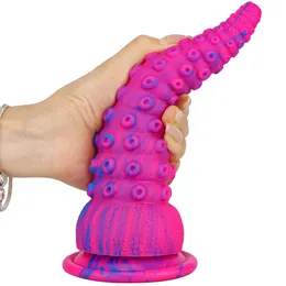 Silicone Butt Plug Octopus Sucker Dildo Anal Próstata Próstata ânus Dilator Estimulador Masturbador Toys sexy para homens itens de beleza mulheres itens de beleza