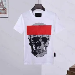 marki mężczyzn Diamond Philipps Phillip Zwykle wysokiej jakości czaszki Tshirt Pp Pp Skull Outlet T -Shirt Luksusowy designer dolara Brown Philipps Pleins Polo Hccc