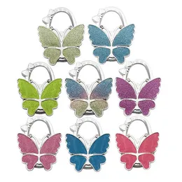 Schmetterlings-Handtaschenaufhänger, glänzend matt, Schmetterling, faltbarer Tischhaken für Tasche, Geldbörse, SN4519
