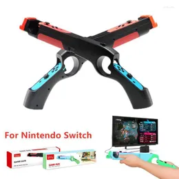 Spelkontroller Joysticks Switch Joy-Con Games kringutrustning Handgrip Sense Shooting Gun Handle Joystick Holder For OLED C Phil22