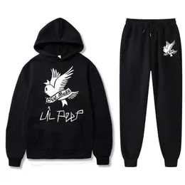 Tracksuits 2022 Autumn and Fashion Lilpeep Men Tracksuit Sweatpants Two Piece Suit Hooded Casual Sets Male Clothes