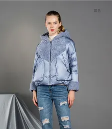 Kvinnors jackor obrix mode kvinnlig anka ner på fyllare jacka huva förkortad casual style streetwear ytterkläder för kvinnor