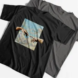 Coolmind 100% Baumwolle coole lose Fashion Print Männer T-Shirt lässig Kurzarm Männer T-Shirt O-Neck T-Shirt Männliche Männer T-Shirts Tops 220509