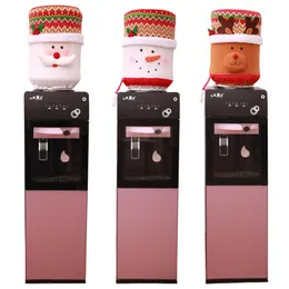 Christmas Dust Cover Water Bucket Dispenser Container Bottle Purifier Xmas Home Decoration Cute Santa Claus Snowman Covers