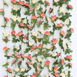 Dekorative Blumen Kränze Künstliche Rose Blume Zuckerrohr Herbst Kleine Pfingstrose Schnur Seide Falscher Kranz Hochzeit Zuhause El Garten DekorationDecora