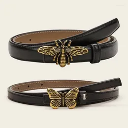 Cinture 2 pezzi/set vintage api cintura con fibbia a farfalla per le donne jeans tutto-fiammifero abito maglione decorativo moda femminile ceinture regali cinture Eme