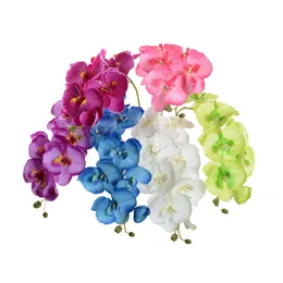 Orchid Artificial Flowers DIY Butterfly Orchid Flower Bouquet Phalaenopsis Wedding Party Home Decoration