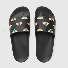 Designer Gummi Slide Sandal Floral Herren Hausschuhe Blooms Canvas Gestreifte Damen Flache Sandalen