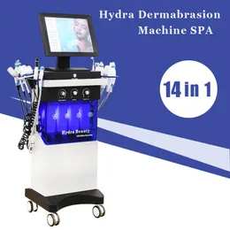 Ny ankomst 14 i 1 Hydrofacials RF Multifunktionell skönhetsutrustning Hydro Syre Vatten Hydrodermabrasion Deep Cleaning Hydro Facial Machine Dermabrasion Device