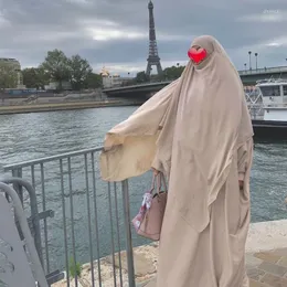 Ubranie etniczne Eid Ramadan muzułmańskie femme odzież Abaya Hijab Women Jilbab Long Khimar Robe Kaftan Niqab Skromne Dubai Islam Ubrania