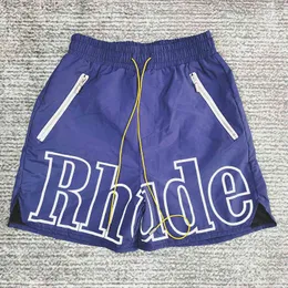 Rhudes Shorts Frauen Designer Limited Rhudes Shorts Men Shorts Sommer Neue Reflexion Hip Hop High Rhudes Pants Street Sport Training Bea 5361