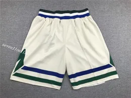 2022 New Cream City Squadra da uomo di basket corto Fan's Ice Cream Color City Versione Sport cucita Pantaloncini Hip Pop Pantaloni con tasca con cerniera Pantaloni sportivi in taglia S- 2XL