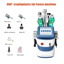 Newest 360 cryolipolysis slim machine cryotherapy fat freeze device Cryo therapy fat vacuum slimming eqiupment with 7 handles