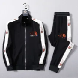 2022 남성 트랙 슈트 편지 인쇄 스포츠웨어 가을 남자 재킷 바지 세트 캐주얼 트랙복 남성 체육관 스웨트 셔츠 2 조각 세트 M-3XL