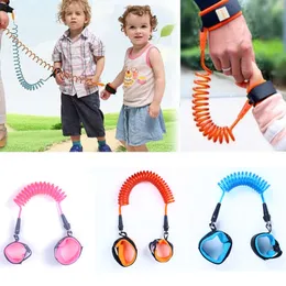 1,5 m Kinder Anti-Verlust-Gurtträger Slings Out Of Home Kinder-Sicherheitsarmband Kleinkind-Geschirr Leine Armband Kind Gehen Traktion Seil Handgelenk Link 2022