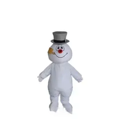 brand new hot Frosty Snowman Mascot Costume Walking Adult Cartoon Clothing