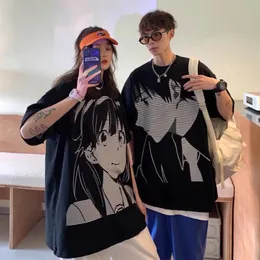 Anime tóquio homens tshirts japonês 2022 novo casal topo de grandes dimensões moda feminina casual manga curta topos verão harajuku camiseta 0615