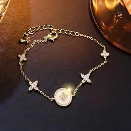 Charm Bracelets Sell Star Gold Bracelet With Bling Zircon Stone For Women Fashion Jewelry 2022 TrendCharm
