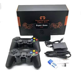 X5 Super Console 4K WiFi Box z 2 bezprzewodowym graczem kontrolera bezprzewodowego 9000  klasyczne gry retro wideo 3D HD TV Box dla PSP N64 3.7