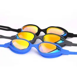 Мужчины Плавающие очки Профессиональные очки для очки против тумана УФ защита от ультрафиолетовых очков для плавания водонепроницаемые силиконовые очки для плавания глаз G220422