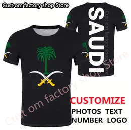 ARABIA SAUDITA maglietta fai da te nome personalizzato gratuito numero maglietta da uomo maglietta a maniche corte allentata abbigliamento uomo 220616