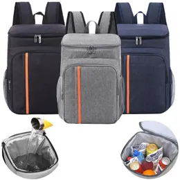 UPS Lunhantes de grande capacidade para lanchonetes Backpack impermeável Backpack Pouca à prova de vazamento Bolsa térmica de bebida de bebida ao ar livre para piquenique para camping para caminhada