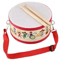 Drum Wood Kids Early Educational Musical Instrument For Children Baby Toys Beat Instrument Hand Drum Toys 220706