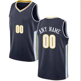 Denver stampato Denver Design fai -da -te Basketball Maglie da basket Team Team Uniforms Stampa personalizzato qualsiasi nome Nome Mens Domande per bambini Gioventù Jersey